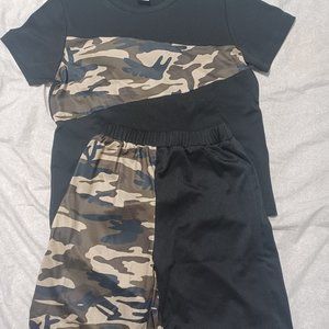 Boys t-shirt and shorts matching set
